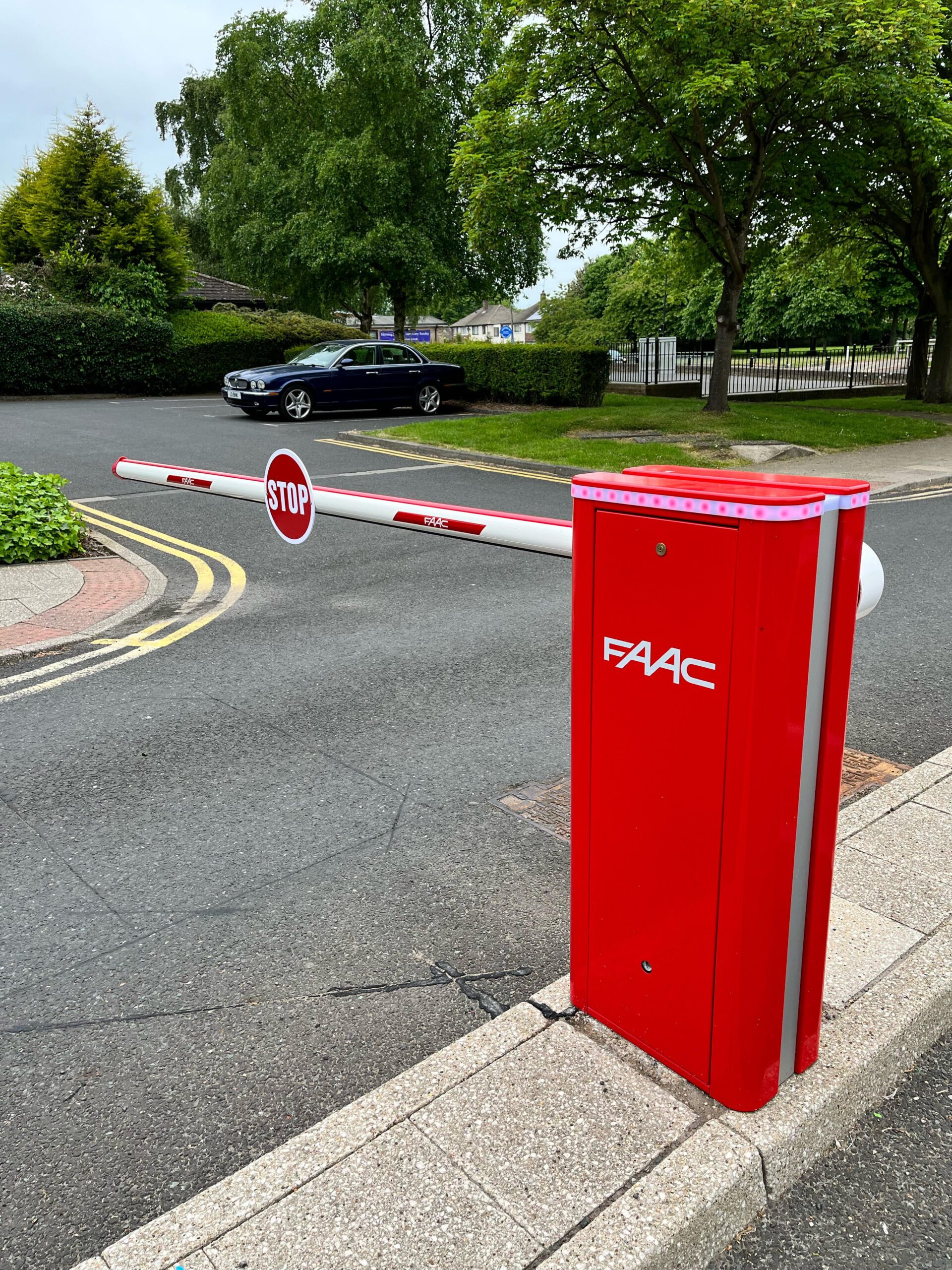 A Northern Door Solutions road barrier.