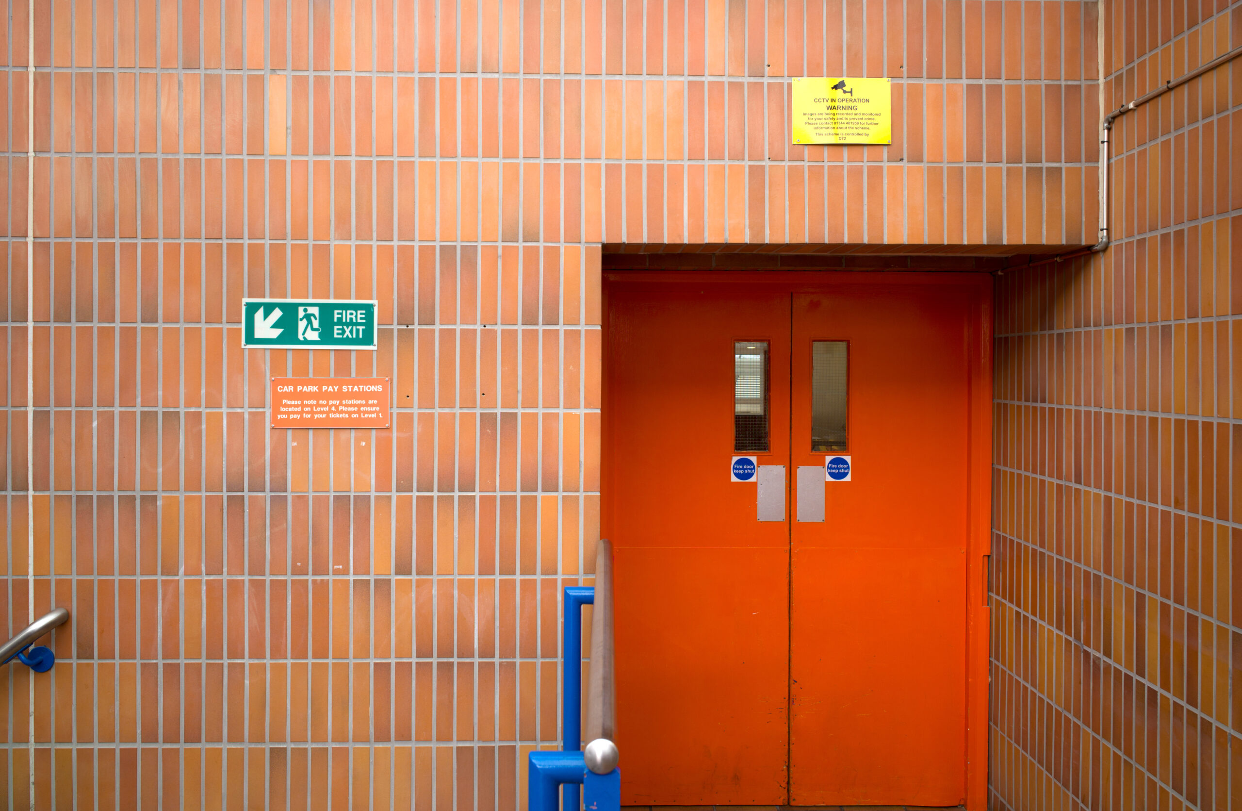 Fire doors from the outside